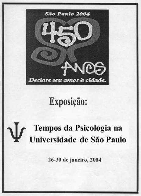 Cartaz 2 - Tempos da Psicologia na Universidade de São Paulo